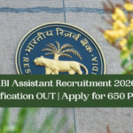 RBI Assistant Recruitment 2026 Notification OUT | Apply for 650 Posts