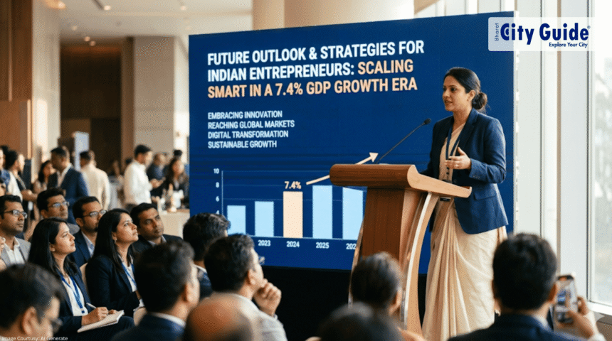 Future Outlook and Strategies for Indian Entrepreneurs: Scaling Smart in a 7.4% GDP Growth Era