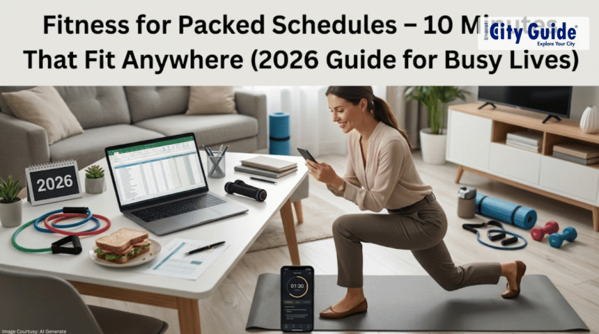 Fitness for Packed Schedules – 10 Minutes That Fit Anywhere (2026 Guide for Busy Lives)