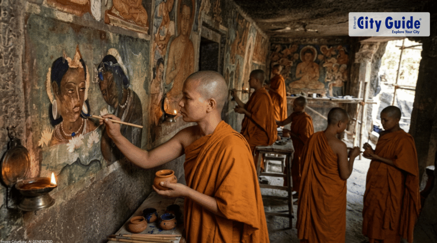 Ajanta Caves' Hidden Buddhist Nuns Women Artists of 2nd Century BCE