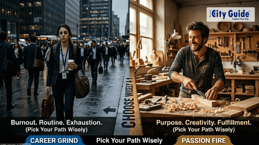 Career Grind vs. Passion Fire – Pick Your Path Wisely