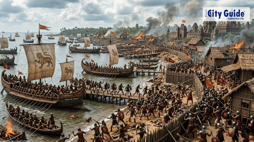 Chola Navy's Raid on Srivijaya Empire Southeast Asia Conquest 1025 CE
