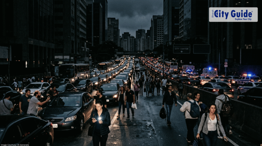 If Technology Stops: Power Grid Blackout Chaos and the Fragility of Modern Life