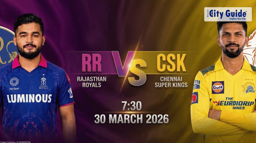 RR vs CSK Match Today IPL 2026 Pitch Report, Stadium, Playing XI, Live Streaming & Full Match Details