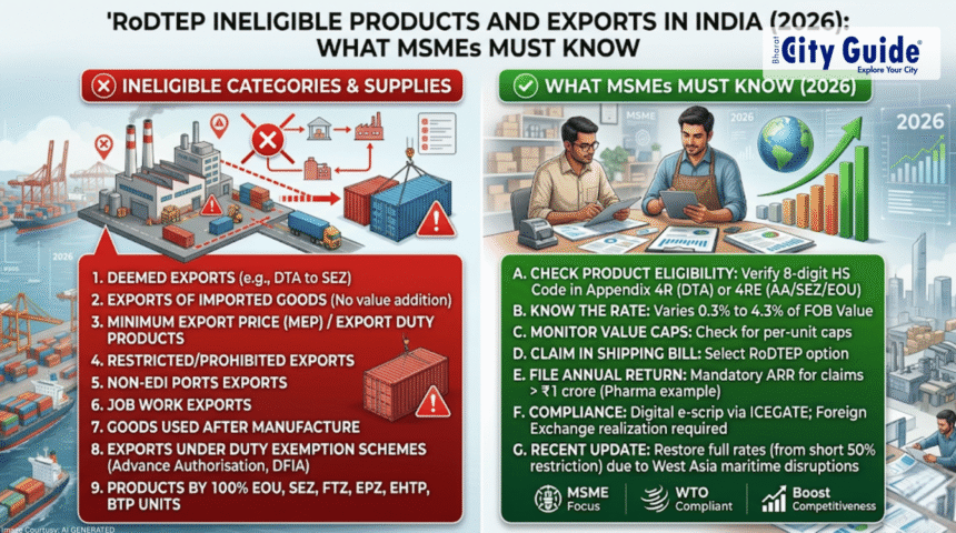 RoDTEP Ineligible Products and Exports in India (2026) What MSMEs Must Know