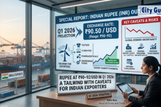 Rupee at ₹90–92USD in Q1 2026 A Tailwind With Caveats for Indian Exporters