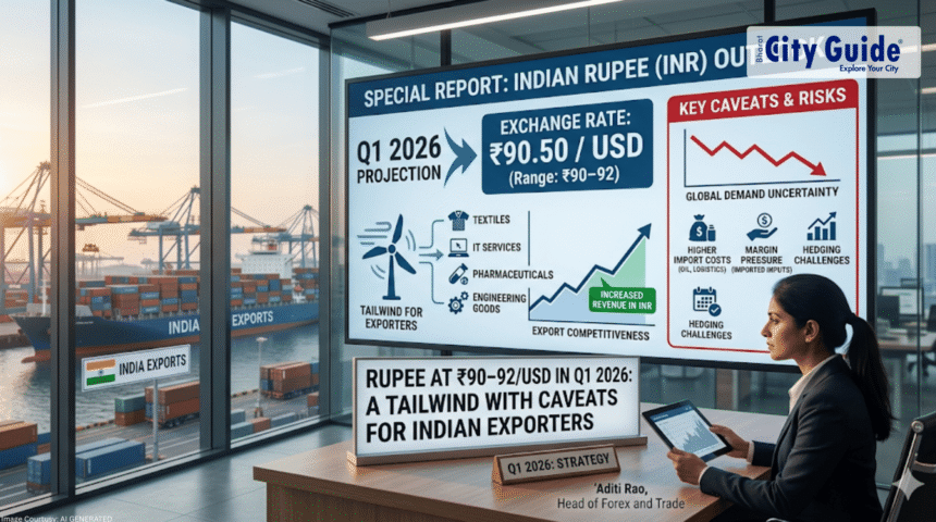 Rupee at ₹90–92USD in Q1 2026 A Tailwind With Caveats for Indian Exporters