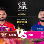 LSG vs RR Match Today IPL 2026: Pitch Report, Stadium, Playing XI, Live Streaming & Full Match Details