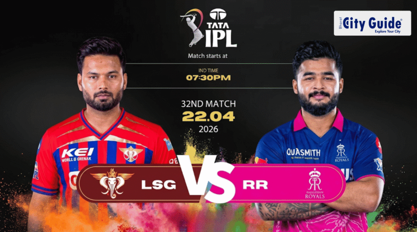 LSG vs RR Match Today IPL 2026: Pitch Report, Stadium, Playing XI, Live Streaming & Full Match Details