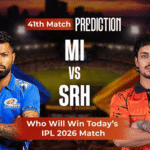 Today IPL Match MI vs SRH Prediction Based on Player Form & Last Match Performance IPL 2026