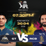 GT vs RCB Match Today IPL 2026: Pitch Report, Stadium, Playing XI, Live Streaming & Full Match Details