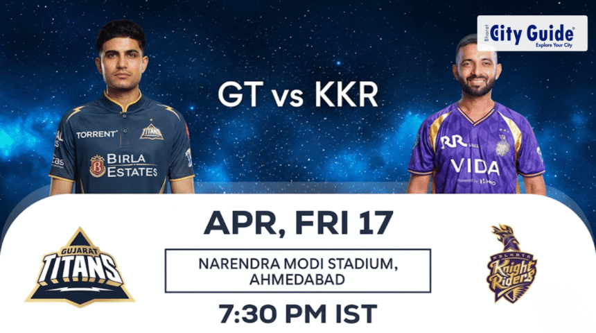 GT vs KKR Match Today IPL 2026: Pitch Report, Stadium, Playing XI, Live Streaming & Full Match Details