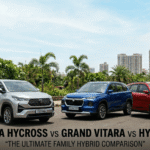 Best Hybrid SUVs for Family Use in India 2026 Innova Hycross vs Grand Vitara vs Hyryder