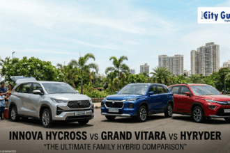 Best Hybrid SUVs for Family Use in India 2026 Innova Hycross vs Grand Vitara vs Hyryder