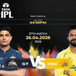 CSK vs GT Afternoon Match Tomorrow IPL 2026 Pitch Report, Stadium, Playing XI, Live Streaming & Full Details