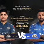 GT vs MI Match Today IPL 2026: Pitch Report, Stadium, Playing XI, Live Streaming & Full Match Details