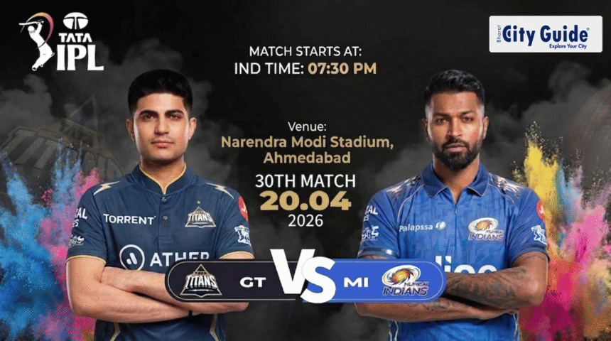 GT vs MI Match Today IPL 2026: Pitch Report, Stadium, Playing XI, Live Streaming & Full Match Details