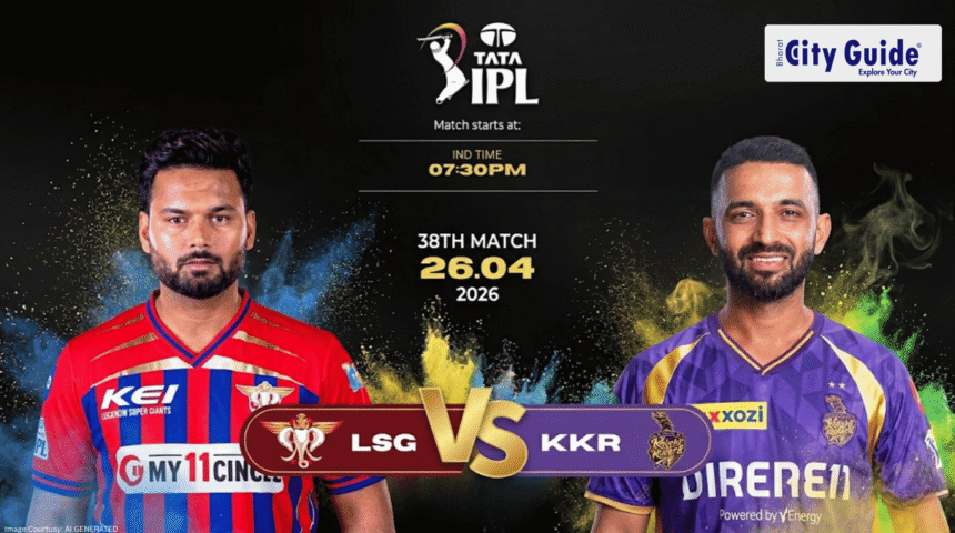 LSG vs KKR Match Today IPL 2026 Pitch Report, Stadium, Playing XI, Live Streaming & Full Match Details