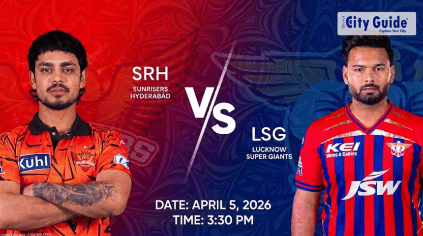 LSG vs SRH Match Today IPL 2026 Pitch Report, Stadium, Playing XI, Live Streaming & Full Match Details