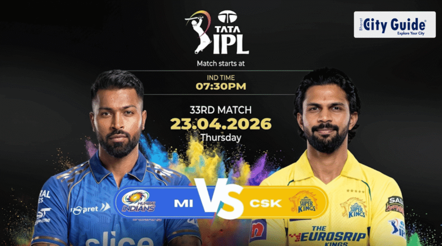 MI vs CSK Match Today IPL 2026 Pitch Report, Stadium, Playing XI, Live Streaming & Full Match Details