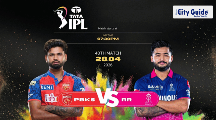 PBKS vs RR Match Today IPL 2026: Pitch Report, Stadium, Playing XI, Live Streaming & Full Match Details