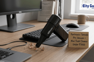 Portronics Tornado Pro Vacuum – Mini Desk Cleaner Under ₹1000