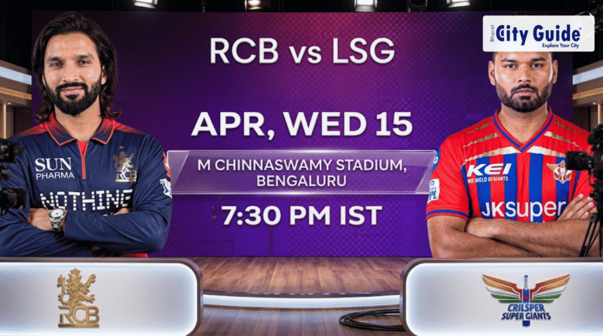 RCB vs LSG Match Today IPL 2026: Pitch Report, Stadium, Playing XI, Live Streaming & Full Match Details