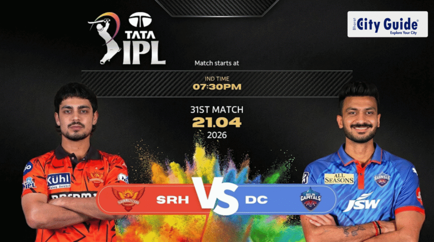 SRH vs DC Match Today IPL 2026: Pitch Report, Stadium, Playing XI, Live Streaming & Full Match Details