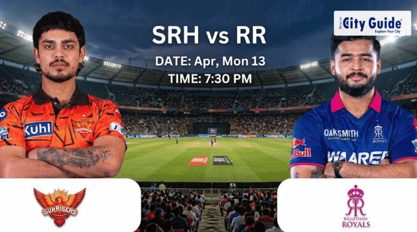 SRH vs RR Match Today IPL 2026: Pitch Report, Stadium, Playing XI, Live Streaming & Full Match Details