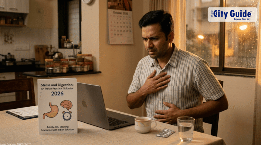 Stress and Digestion (Acidity, IBS, Bloating) An Indian Practical Guide for 2026