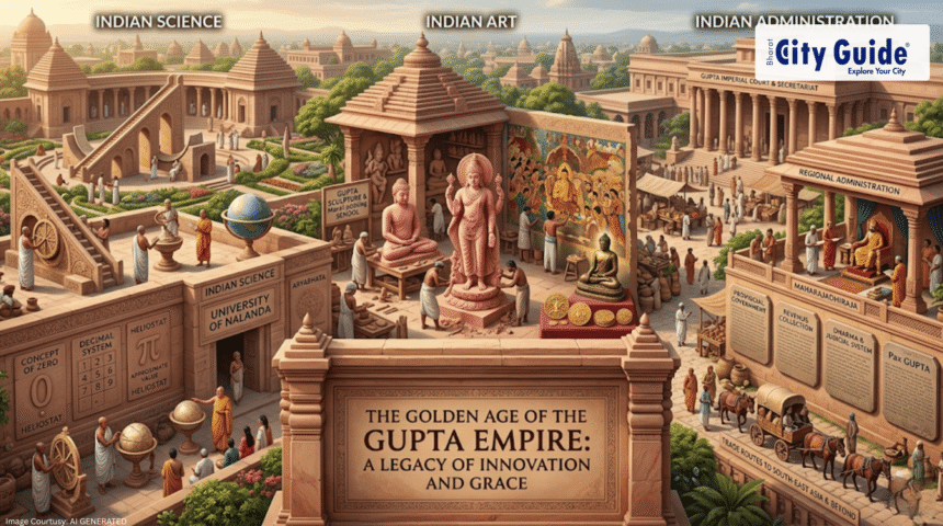 The Golden Age of Gupta Empire and Its Impact on Indian Science, Art, and Administration