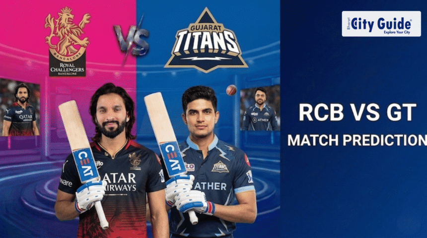 Today IPL Match RCB vs GT Prediction Based on Player Form & Last Match Performance IPL 2026