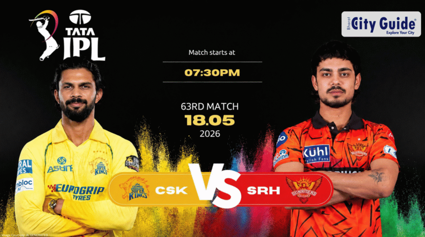 CSK vs SRH Match Today IPL 2026 Pitch Report, Stadium, Playing XI, Live Streaming & Full Match Details