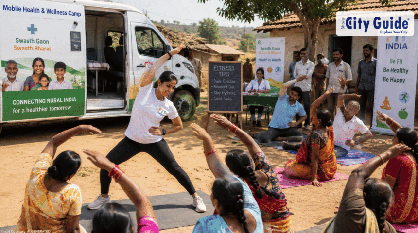 Connecting Rural India with Basic Fitness Awareness Through Mobile Health and Wellness Camps