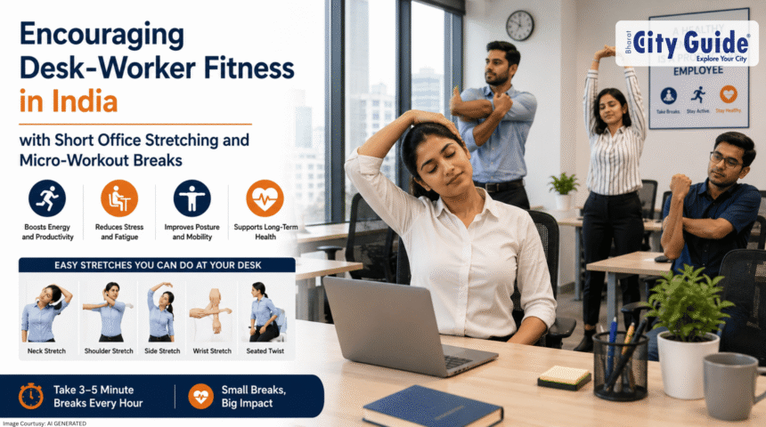 Encouraging Desk-Worker Fitness in India with Short Office Stretching and Micro-Workout Breaks