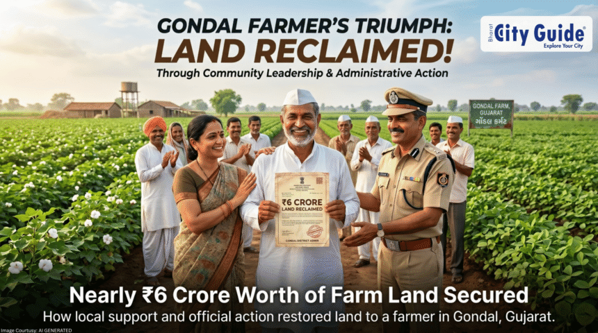 Gondal Farmer Land Recovery How a Farmer Reclaimed Nearly ₹6 Crore Worth of Land Through Local Leadership and Administrative Action