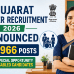 Gujarat Teacher Recruitment 2026 Announced for 3,966 Posts With Special Opportunity for Disabled Candidates