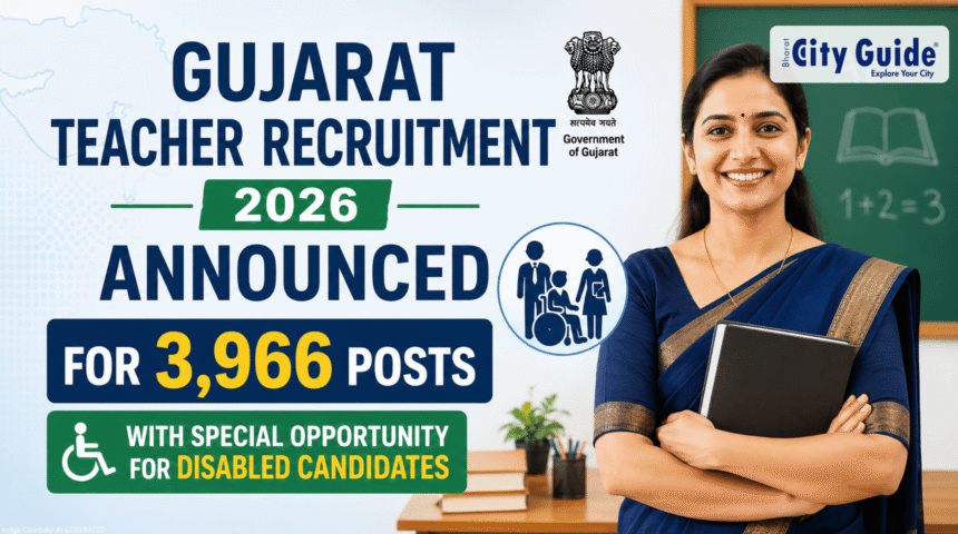 Gujarat Teacher Recruitment 2026 Announced for 3,966 Posts With Special Opportunity for Disabled Candidates