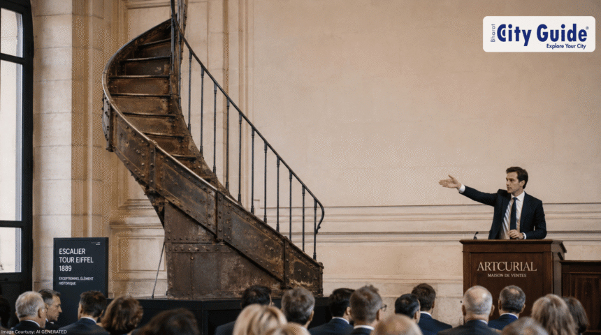 Historic Eiffel Tower Staircase Section Sold for Over ₹5 Crore at Paris Auction