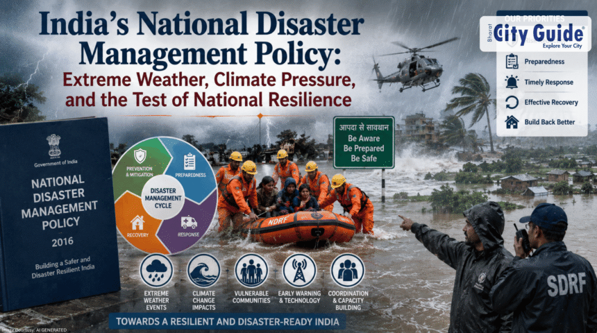 India’s National Disaster Management Policy Extreme Weather, Climate Pressure, and the Test of National Resilience