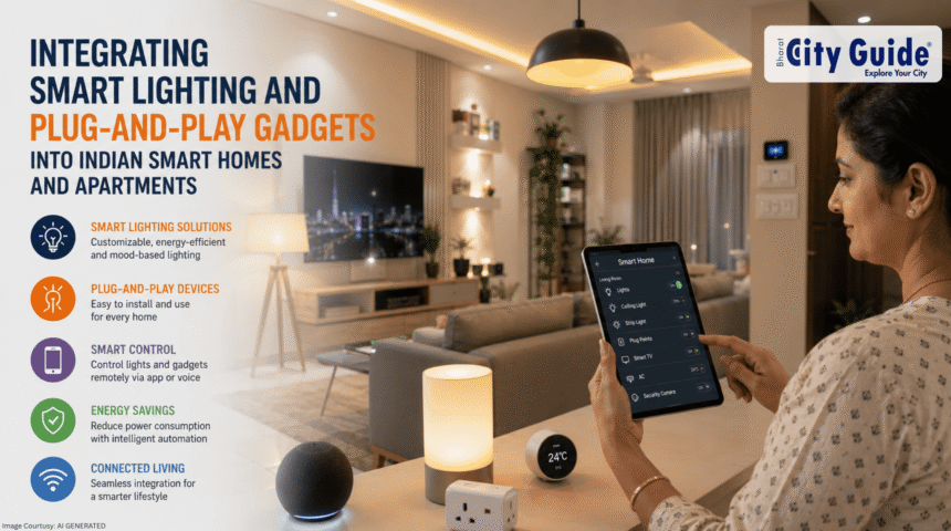 Integrating Smart Lighting and Plug-and-Play Gadgets into Indian Smart Homes and Apartments