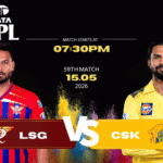 LSG vs CSK Match Today IPL 2026 Pitch Report, Stadium, Playing XI, Live Streaming & Full Match Details
