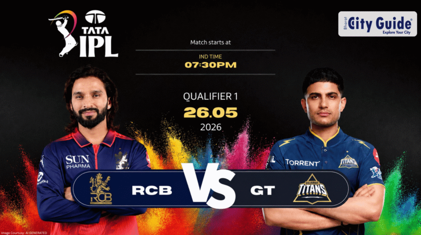 RCB vs GT Match Today IPL 2026 Qualifier 1: Pitch Report, Playing XI, Weather Report, Match Prediction & Live Streaming