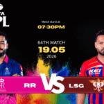 RR vs LSG Match Today IPL 2026 Pitch Report, Stadium, Playing XI, Live Streaming & Full Match Details