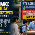 RTE Admission Deadline Extended Till May 15 Last Chance to Confirm School Admission Under RTE