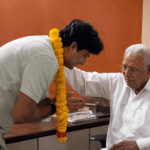Rajkot Mayor Nehal Shukla Meets Vajubhai Vala: A Message of Leadership, Legacy, and Public Service
