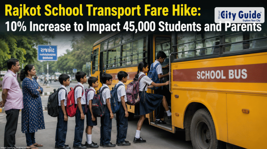 Rajkot School Transport Fare Hike 10% Increase to Impact 45,000 Students and Parents