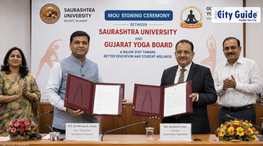 Saurashtra University Gujarat Yoga Board MOU A Major Step Toward Better Education and Student Wellness