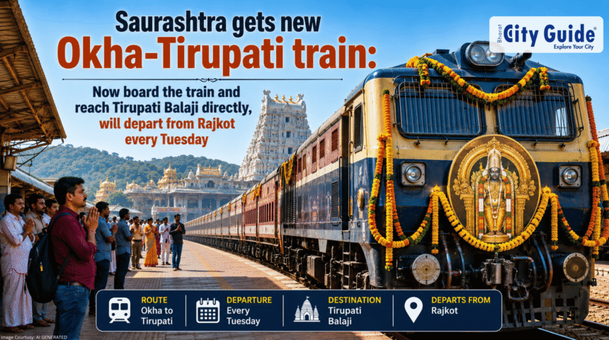 Saurashtra gets new Okha-Tirupati train Now board the train and reach Tirupati Balaji directly, will depart from Rajkot every Tuesday