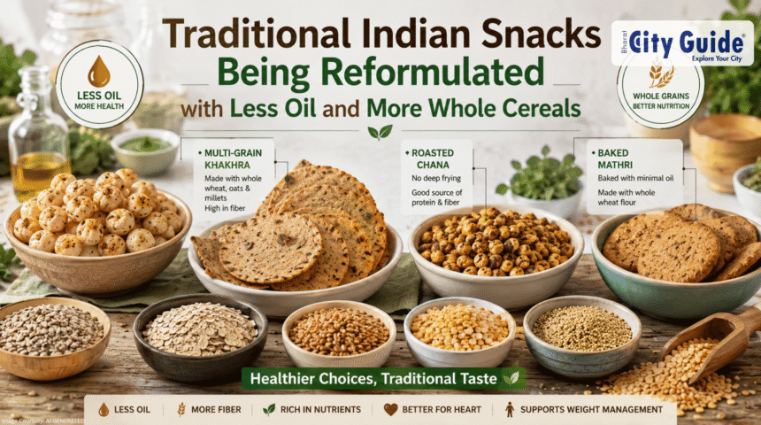 Traditional Indian Snacks Being Reformulated with Less Oil and More Whole Cereals